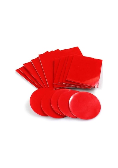 Slikon Bant Çift Taraflı Gri Süper Güçlü Çivi Bant 4 Cm X 4 Cm 50 Adet -