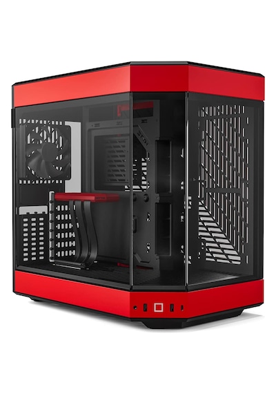 Hyte Y60 Siyah-kırmızı Temperli Cam Usb 3.2 E-atx Premium Mid Tower Gaming Kasa Cs-hyte-y60-br