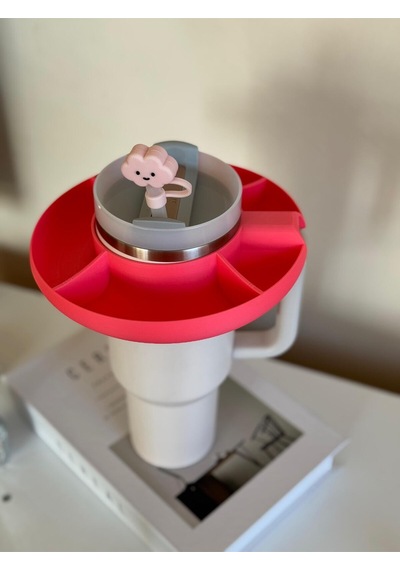 Atıştırmalık Kasesi Tekrar Kullanılabilir Atıştırmalık Kasesi Plastik Termos İle Uyumlu Pembe