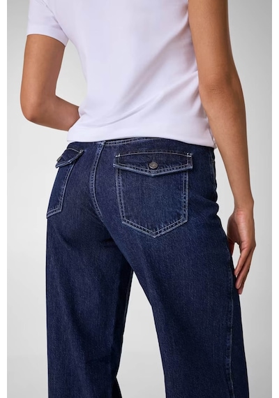 Guess G11 Wide-leg Lacivert Kadın Jean Pantolon W6ya01d1178