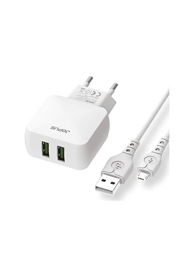 Universal Micro Şarj Seti Jo-du01 Dualm 2in1 2,4 A, Beyaz