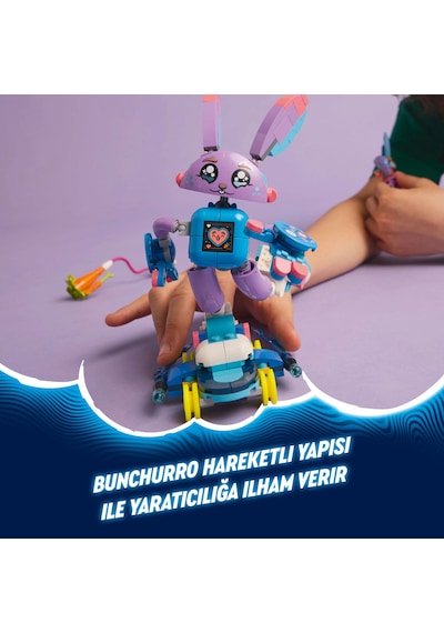 LEGO® DREAMZzz™ Izzie ve Oyun Tavşanı Bunchurro 71490 - 7 Yaş ve Üzeri Çocuklar için Yaratıcı Oyuncak Yapım Seti (252 Parça)