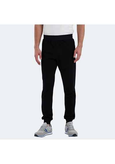 Slazenger RAJKO Erkek Fermuar Cepli Dar Paça Siyah Eşofman Altı
