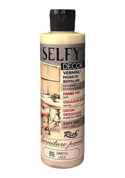 Rich Selfy Decor Vernikli Boya 240 Cc. 806 Dantel Renk