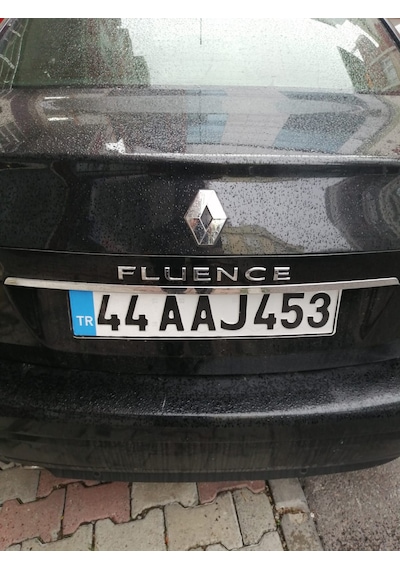 Renault Fluence Krom Bagaj Alt Çıta Plaka Üstü Krom 2010-2016