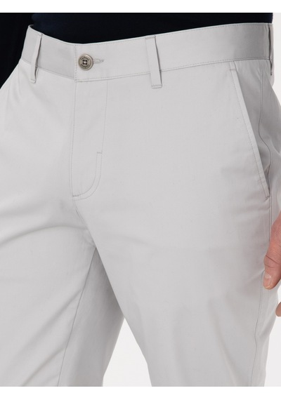Cacharel Açık Gri Slim Fit Pamuk Karışımlı Kanvas Pantolon Cacharel Açık Gri Slim Fit Pamuk Karışımlı Kanvas Pantolon