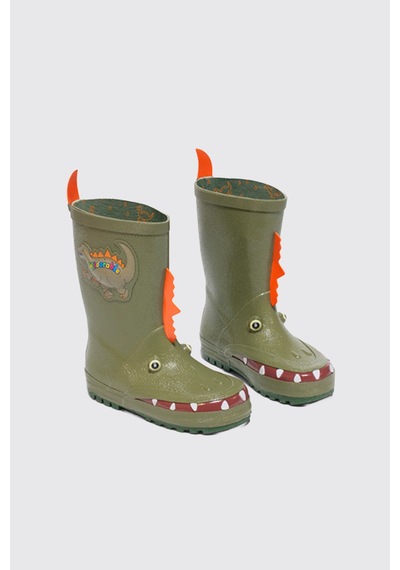 Panço Kidorable Erkek Bebek Dinazor Yağmur Çizmesi 2622bb10009 Yeşil