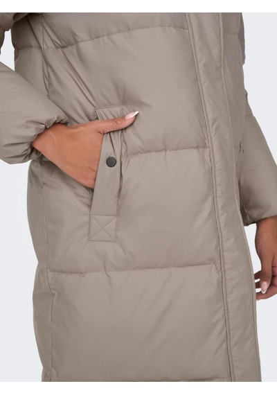 Only Onlvilma Down Long Coat Cc Otw Kadın Mont-27623 - S Açık Kahverengi