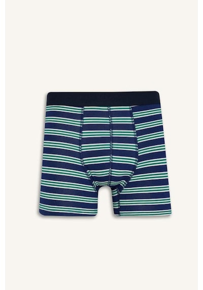 Defacto Regular Fit Çizgili 3lü Boxer E0123ax25aunv135 Lacivert