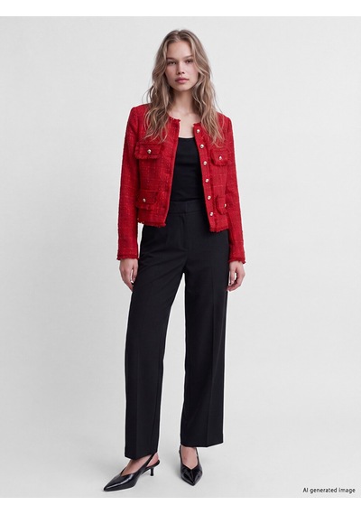 Lcw Vision Siyah Regular Fit Kadın Pantolon