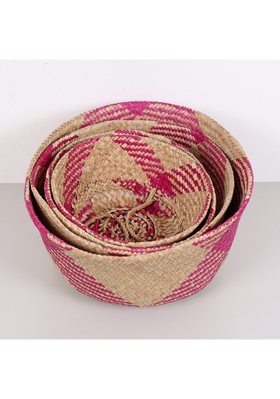 Fuşya 30x25 Cm. M Katlanabilir Sepet Mix