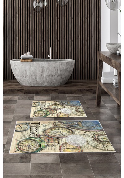 Alanur Trend Kaymaz Taban Dijital Banyo Takımı Kt444 Vizon