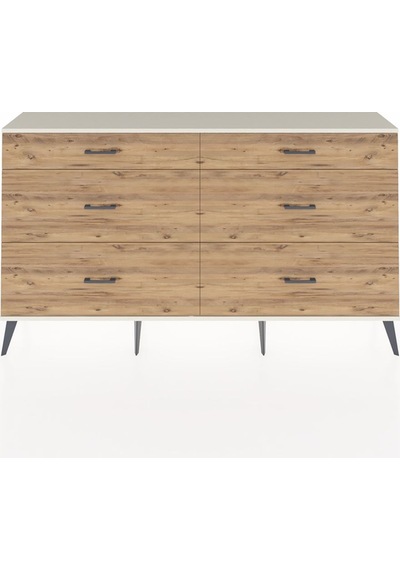 Arges Konsol 6 Çekmeceli 176x30x99 Çam-aytaşı/çam Çam-aytaşı/çam