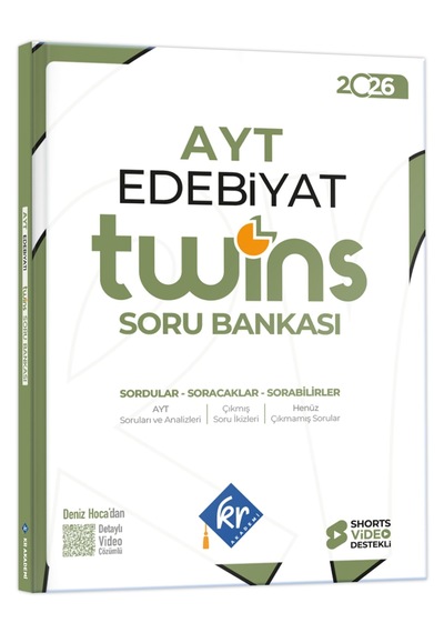 AYT Twins Edebiyat Soru Bankası KR Akademi Yayınları