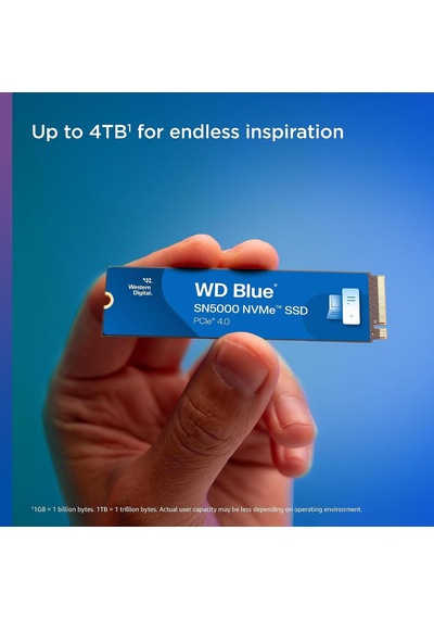 Blue Sn5000 Nvme Ssd M.2 2280 500 Gb 5.000 Mb/sn'ye Kadar Okuma 4.000 Mb/sn'ye Kadar Yazma - Wds500g4b0e