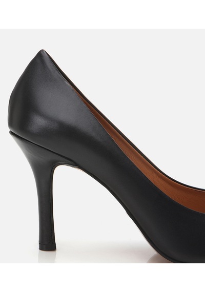 Hotiç Kadın Deri Siyah Yüksek Topuklu Stiletto