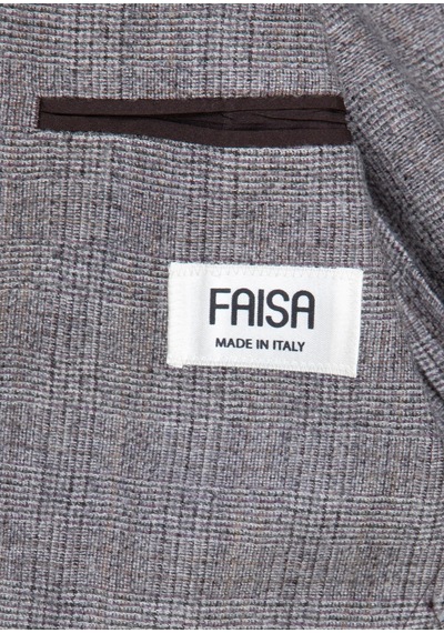 Ramsey Mürdüm Kareli Zeroweight Slim Fit Yün Karışımlı Ceket