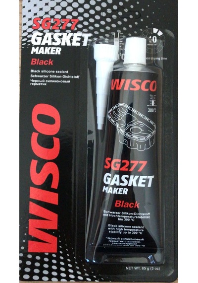 Wisco 300° Isıya Dayanıklı Siyah Sıvı Conta Tüp Silikon 85 G