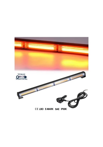 Off Road Led Bar 60cm Sarı Sarı Cob Led Çakarlı Led Bar 4 Ledli