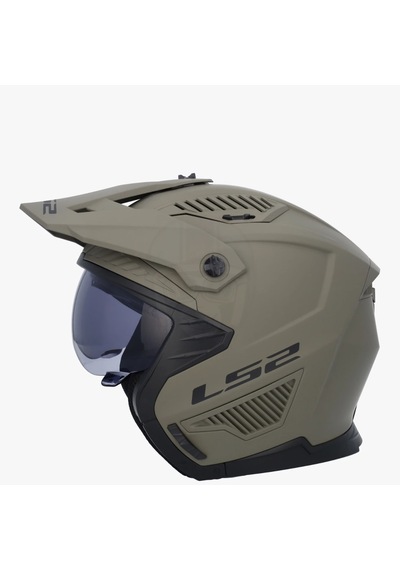 Ls2 Drıfter Çene Çıkarılabilir Modüler Motosiklet Kaskı Mat Kum