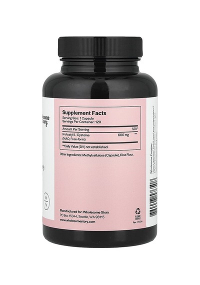 Wholesome Story, Na-c, 120 Vegetarian Capsules 600 Mg Per Capsule