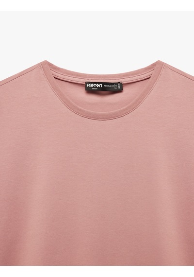 Koton Pamuklu Regular Fit Bisiklet Yaka Kısa Kollu Basic Tişört Pembe 6sam10429mk Gülkurusu Koton Pamuklu Regular Fit Bisiklet Yaka Kısa Kollu Basic Tişört Pembe 6sam10429mk Gülkurusu