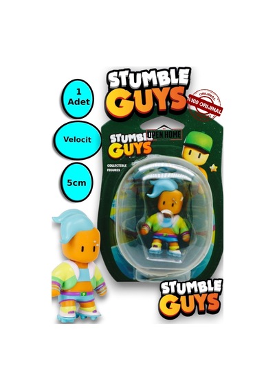 Stumble Guys 5 Cm Tekli Figür - Velocit 1 Adet