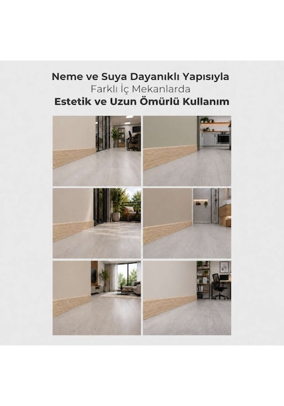Esquero Kablo Kanallı PVC Süpürgelik 250 cm, Açılabilir Kapaklı, Çınar Meksikan, ESQ607