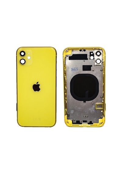 Iphone 11 Boş Kasa + Kapak Sarı