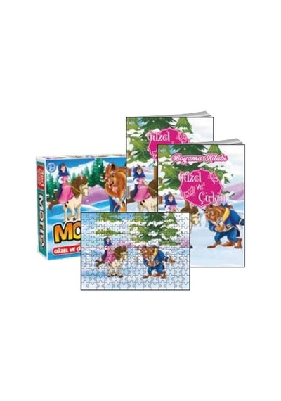 Dilman Puzzle Hikaye Boyama 3 Lü Çalışma Güzel Ve Çirkin