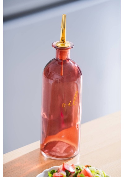 Acar 7939 Pierre Cam Yağdanlık 500 Ml - Red Şeffaf