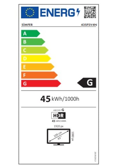 Simfer 43SFSV4N 43" VIDAA LED FHD Tv