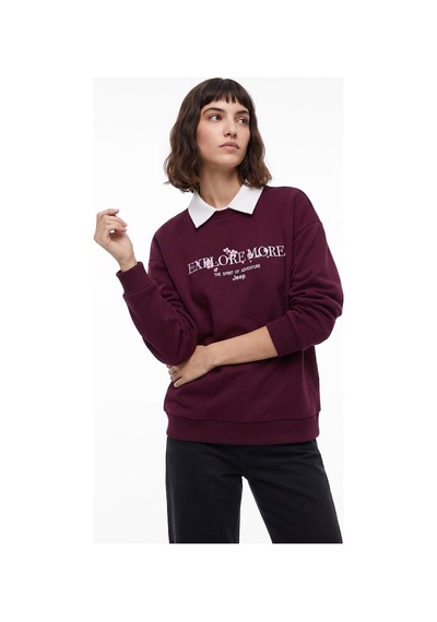 Jeep Sweatshirt, Xs, Bordo