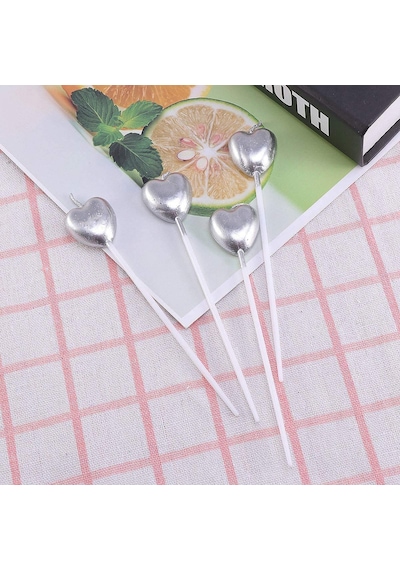 4 ADET GÜMÜŞ KALPLİ PASTA MUMU KALPLİ DOĞUM GÜNÜ PASTA MUMU GÜMÜŞ PASTA MUMU KALPLİ MUM SİLVER CANDLE 4 ADET GÜMÜŞ KALPLİ PASTA MUMU KALPLİ DOĞUM GÜNÜ PASTA MUMU GÜMÜŞ PASTA MUMU KALPLİ MUM SİLVER CANDLE