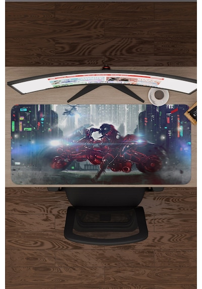 Akira Anime V4 - 90x40 Xxl Gaming Kauçuk Kaymaz Taban Mouse Pad Fare Altlığı