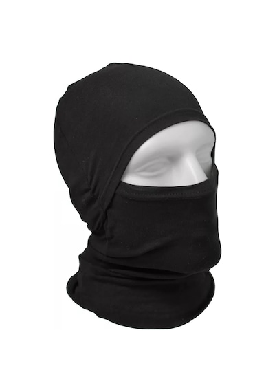 Gampus Motor Bisiklet Scotter Sürücüleri İçin Kask Altı Kafa Bandı Maskesi Kafadan Kaymayan Rüzgar Önleyici Siyah