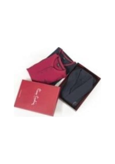 Pierre Cardin 5595 Gri Damatlık Ropteşambr 5 Li Pijama Set