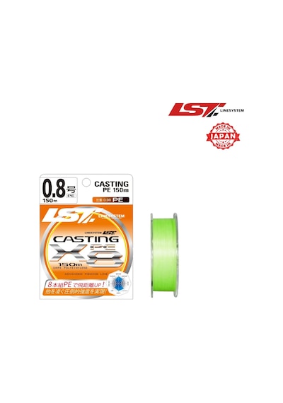 Lınesystem Castıng Pe X8 150mt 0.132 Mm Açık Yeşil İp Misina 0,132
