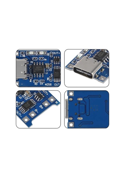 Tp4056 Type-c Korumalı 18650 Lipo Pil Şarj Devresi