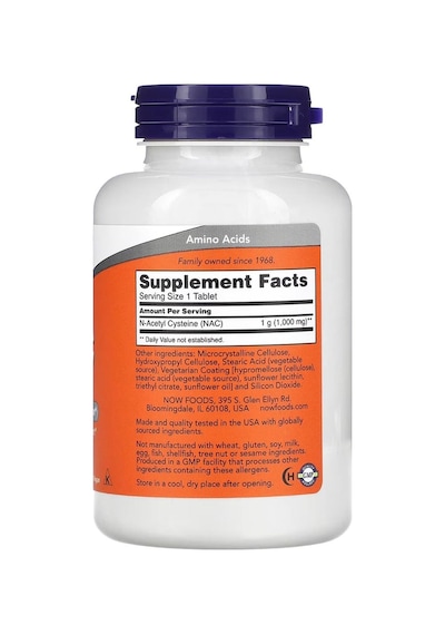 Now Foods Na.c 1000 Mg 120 Tablet - Dmm00079