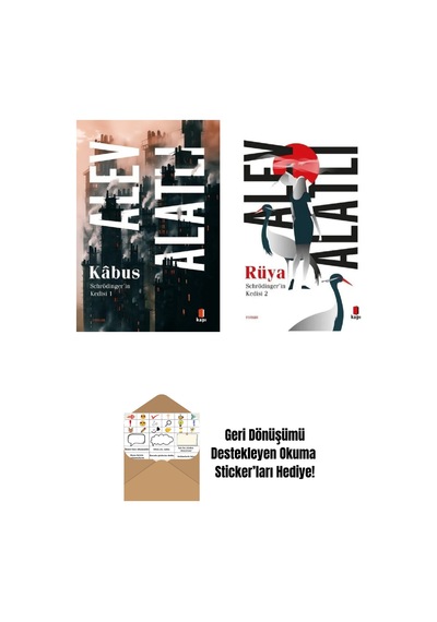 Schrödinger'in Kedisi Kabus - Schrödinger'in Kedisi Rüya / 2 Kitap Set + Okuma Sticker'ları