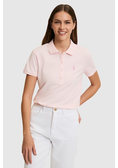 U.S. Polo Assn. U.s. Polo Assn. Kadın Açık Pembe Tişört Basic 50321818-vr078 Acık Pembe