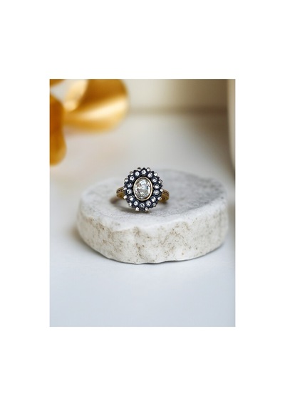 Kristal Oval Taşlı Yüzük 439622