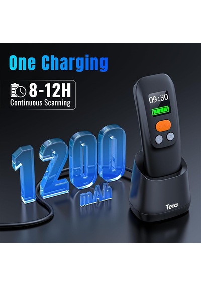 1600 Kablosuz 1d 2d Qr Barkod Okuyucu Ergonomik El Tipi 3in1 Bluetooth, 2.4g Kablosuz, Usb Süper Kod Çözme Cmos
