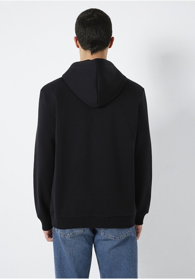 Mavi - Mavi Baskılı Kapüşonlu Siyah Sweatshirt 0s10549-900 Siyah