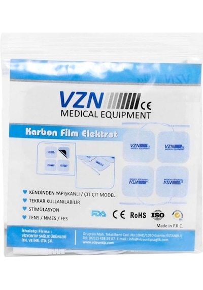 Medikaltec Kablolu Tens Pedi Kablolu Tens Elektrodu 5x5 Cm