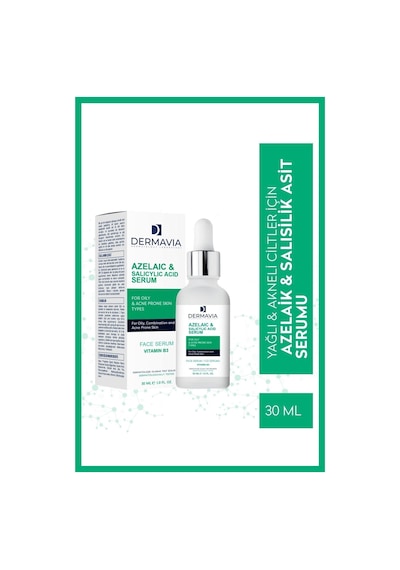 Azelaıc & Salıcylıc Acıd Serum Yağlı Akne Eğilimli Cilt Tipleri Için Yüz Serumu 30 Ml