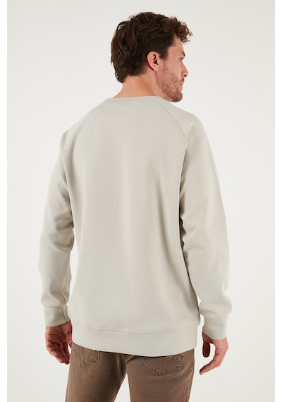 Buratti Streç Pamuklu Relaxed Fit Bisiklet Yaka 2'Li Paket Erkek Sweat 5901210S2 Lacivert-Taş