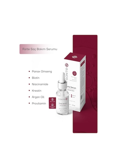 Yoğun Saç Dökülmesi Karşıtı Biotin & Keratin & Ginseng Forte Saç Serumu 30 Ml