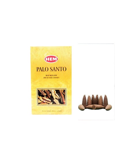 Hem Palo Santo 1 Paket 10 Adet Geri Akış Konik Tütsü